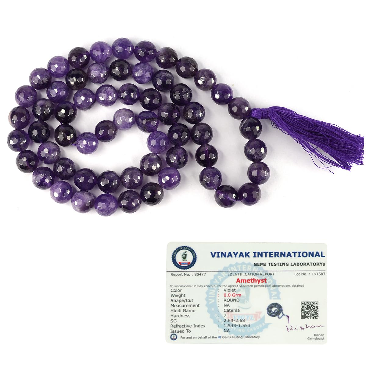 Amethyst Crystal Mala